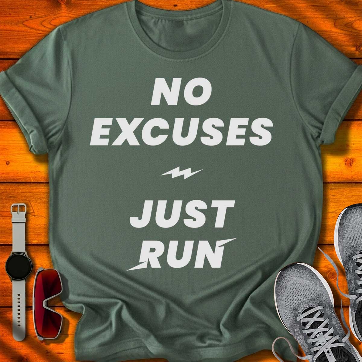 No Excuses Just Run T-Shirt DC UF