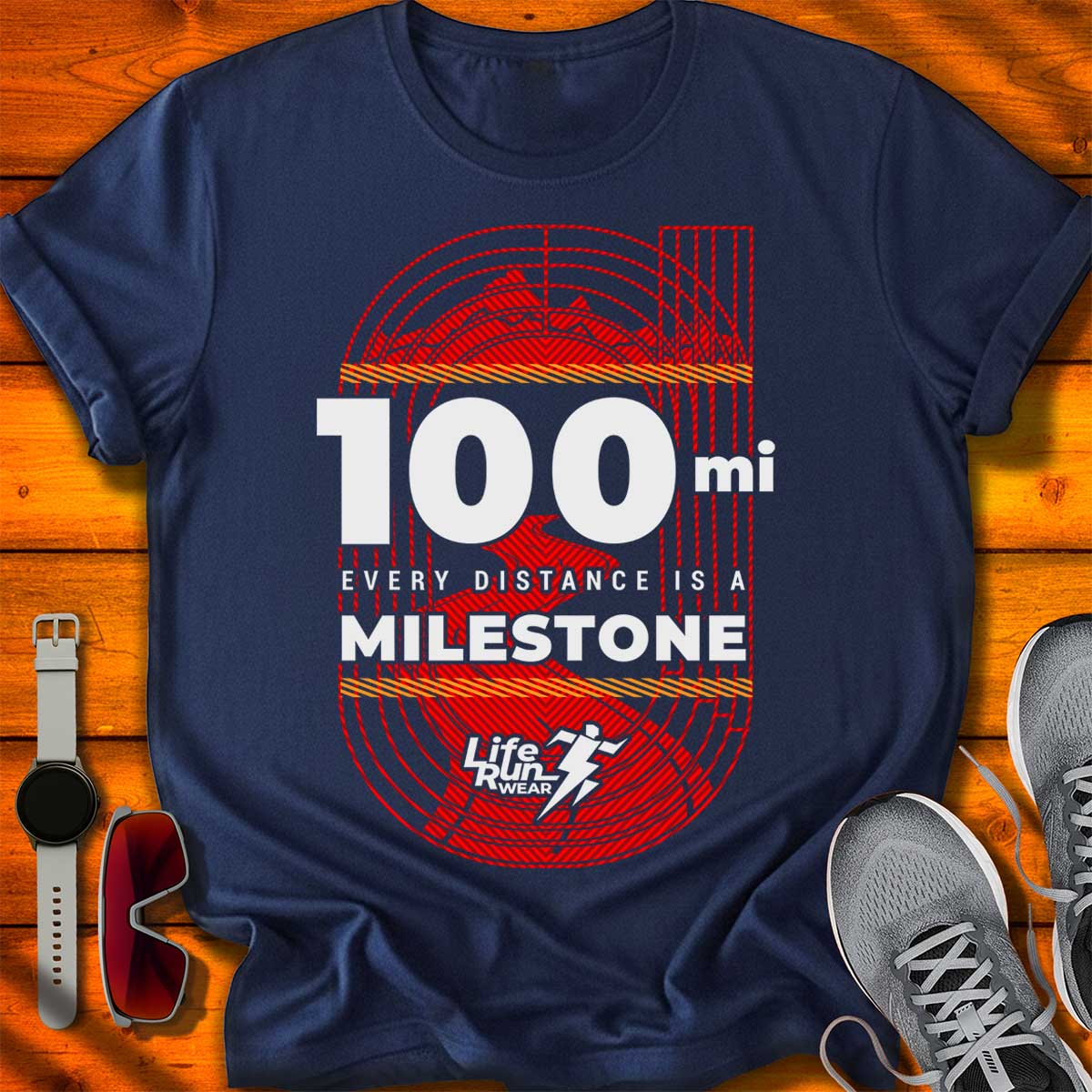 100 mi Ultra Milestone T-Shirt DC UF