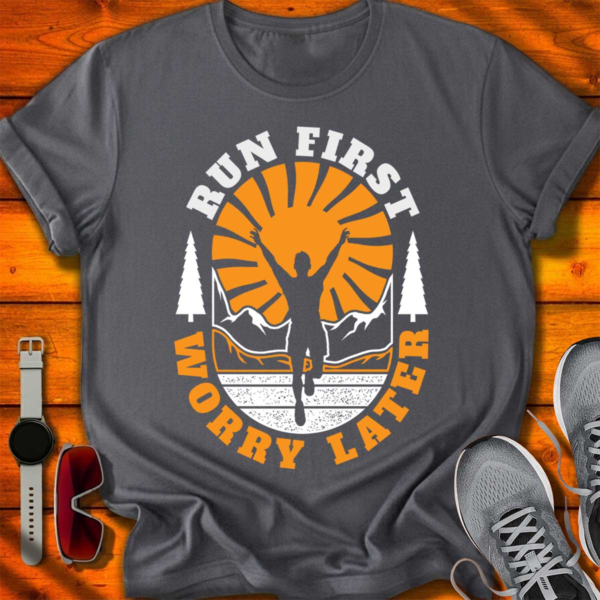 Run First Worry Later -Heritage Badge T-Shirt DC UF