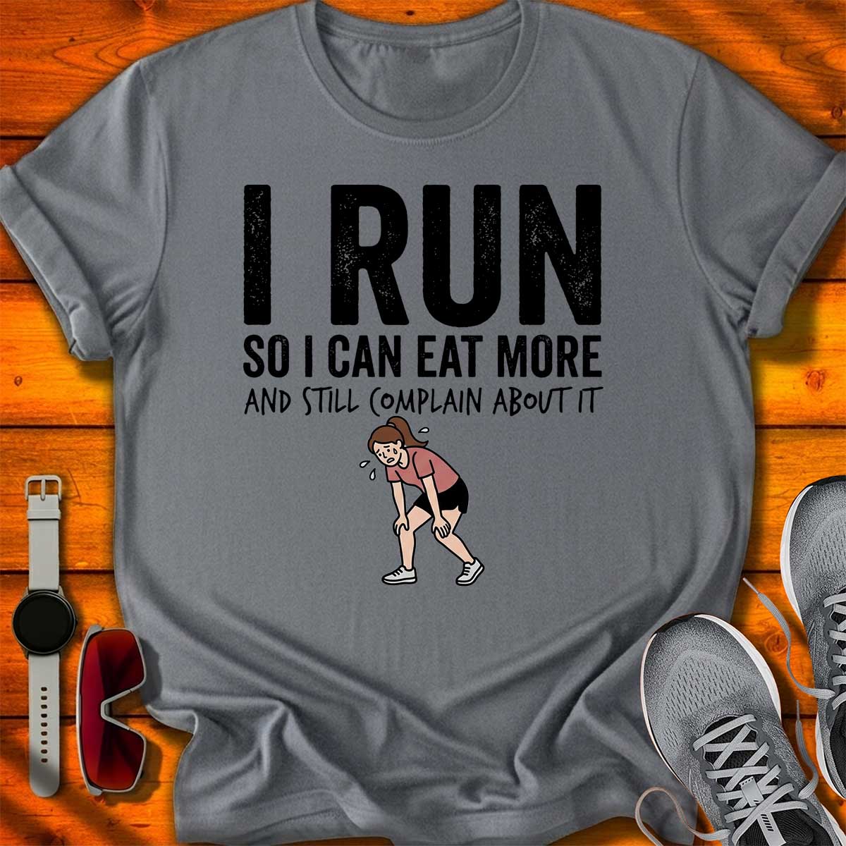 I Run so I can Eat More - W T-Shirt LC UF
