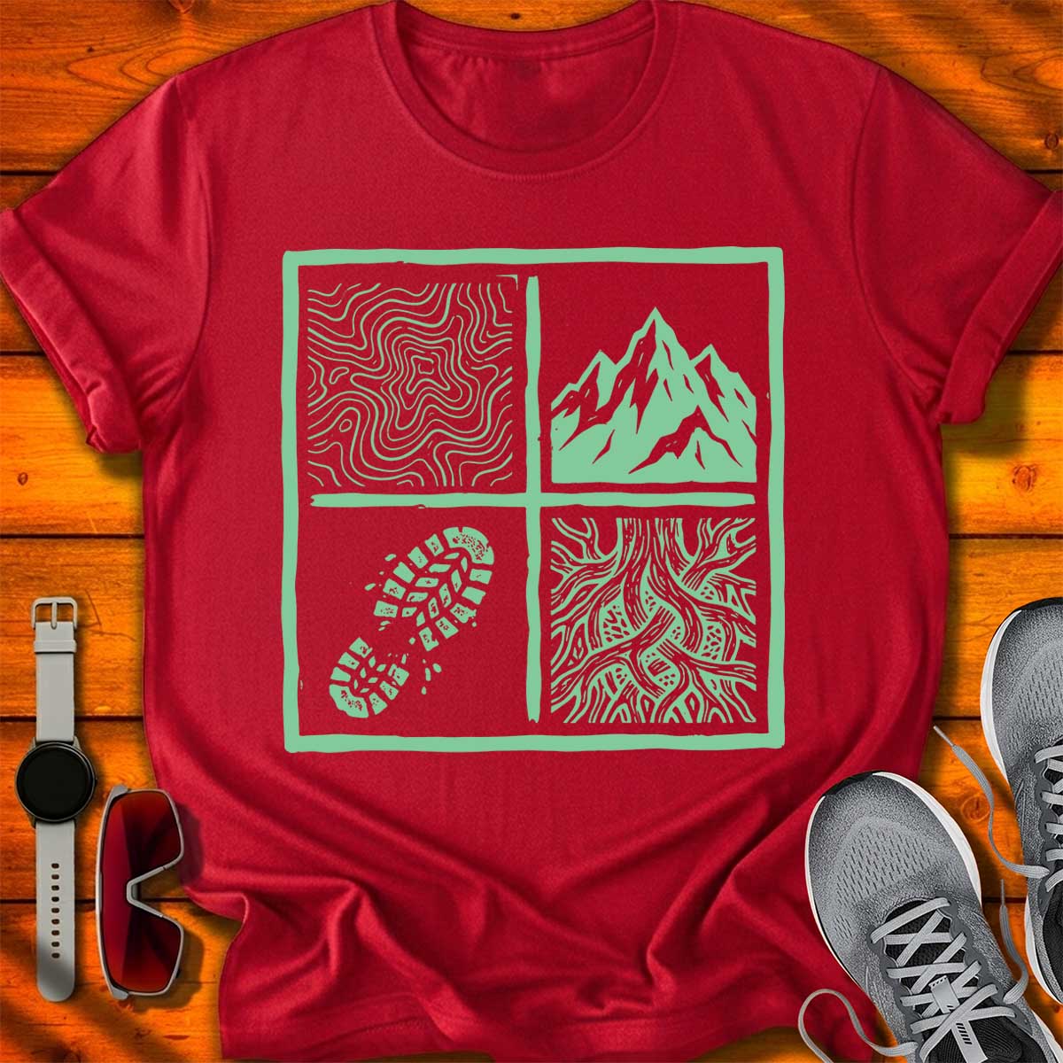 Trail Prints T-Shirt DC UF