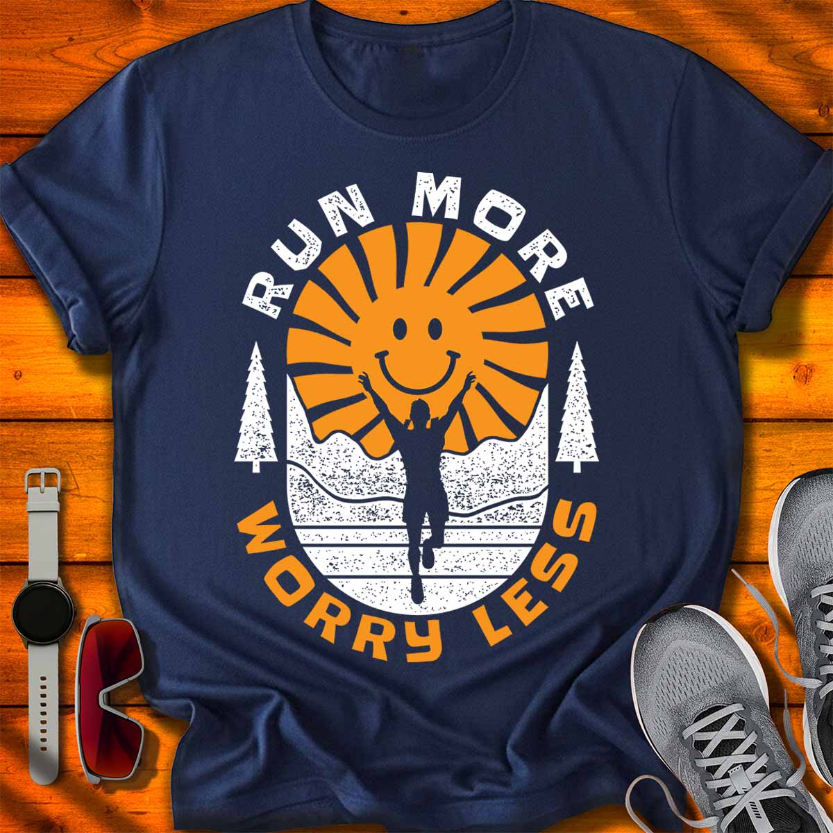 Run More Worry Less II T-Shirt DC UF