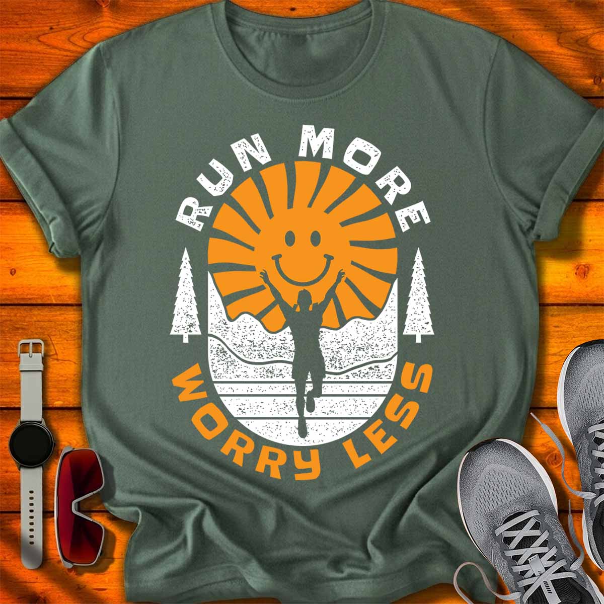 Run More Worry Less II T-Shirt DC UF
