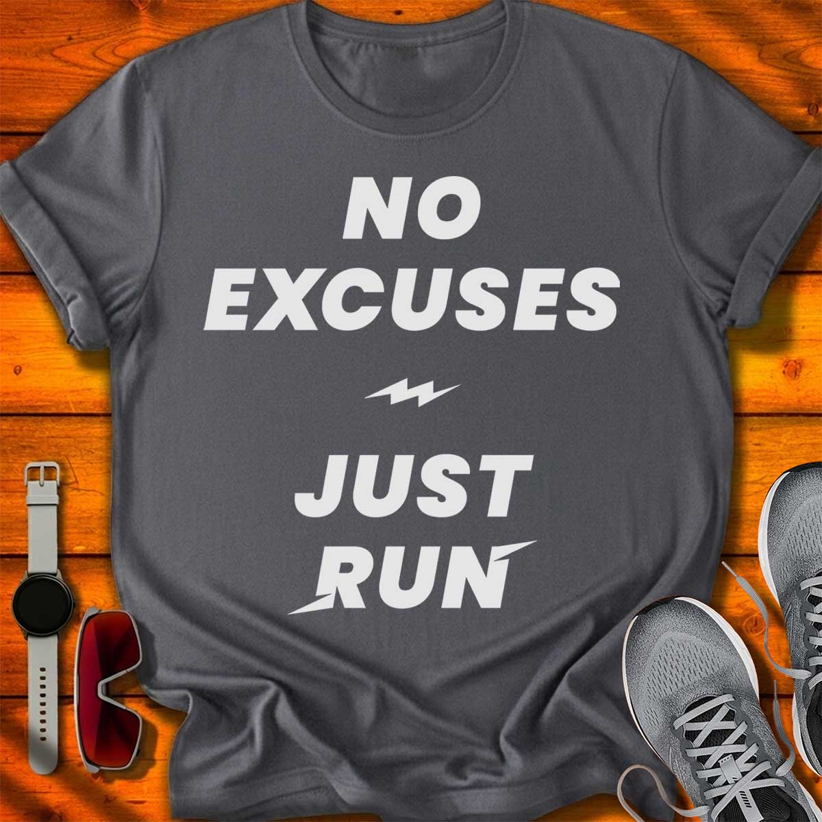 No Excuses Just Run T-Shirt DC UF