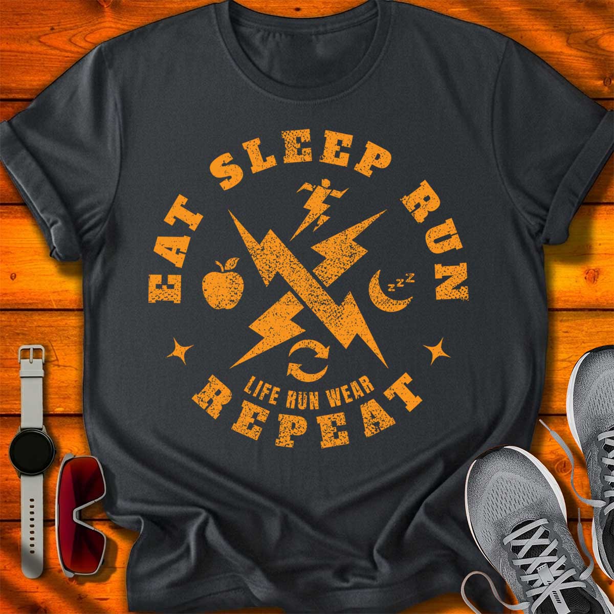 Eat Sleep Run Repeat T-Shirt DC UF
