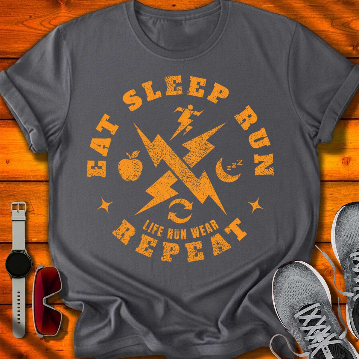 Eat Sleep Run Repeat T-Shirt DC UF