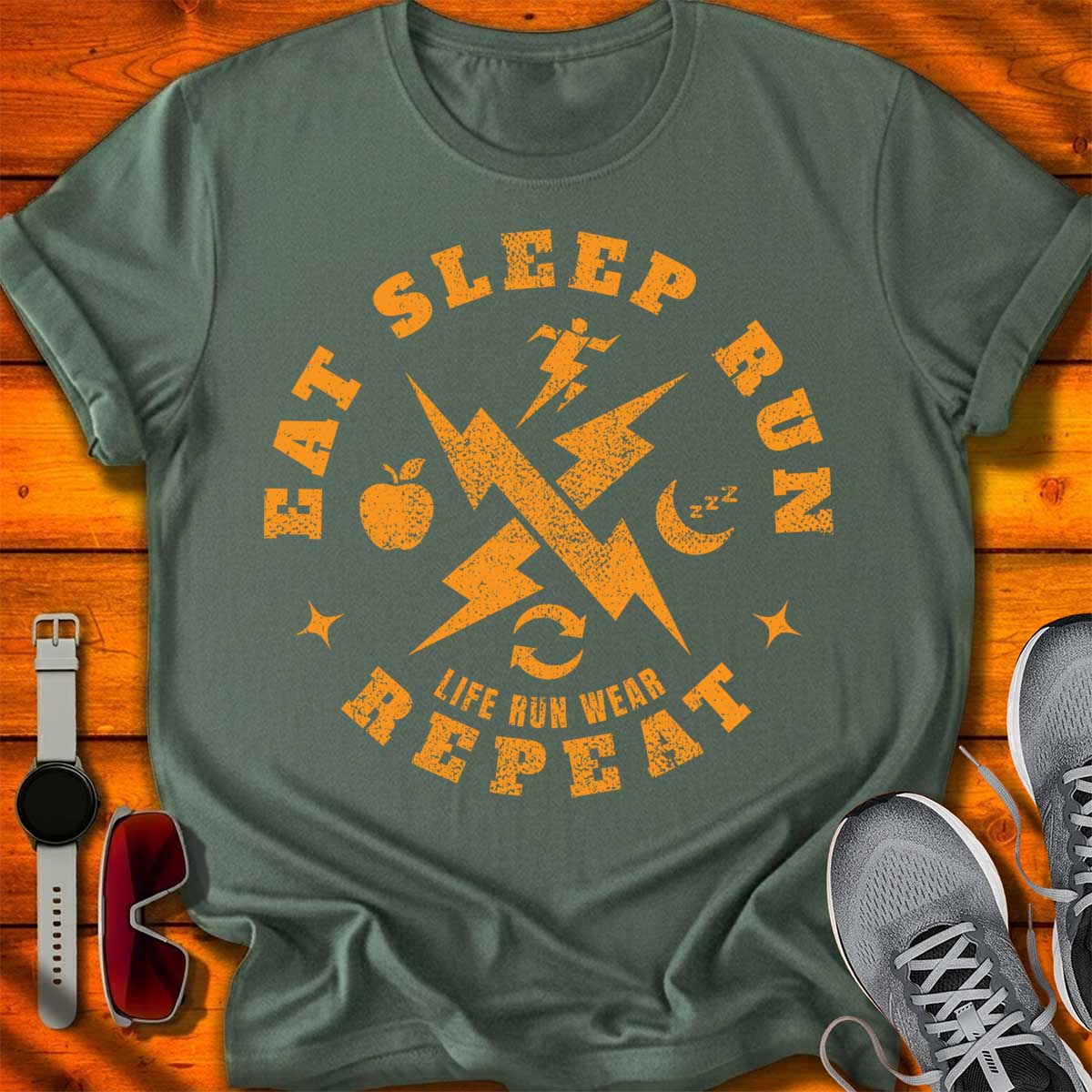 Eat Sleep Run Repeat T-Shirt DC UF