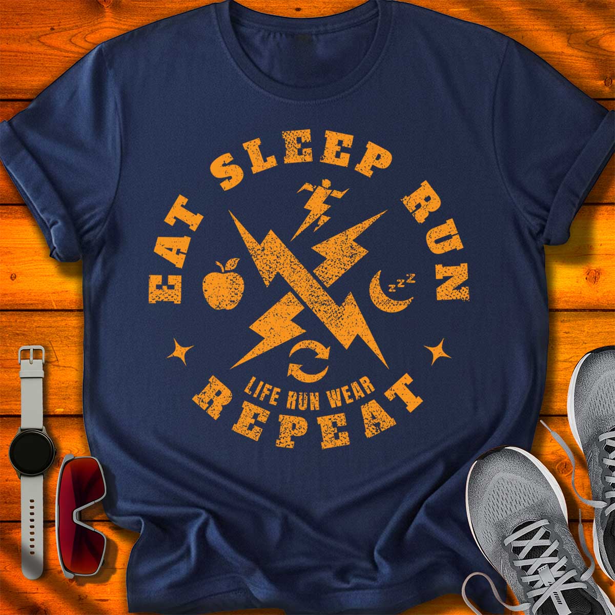 Eat Sleep Run Repeat T-Shirt DC UF