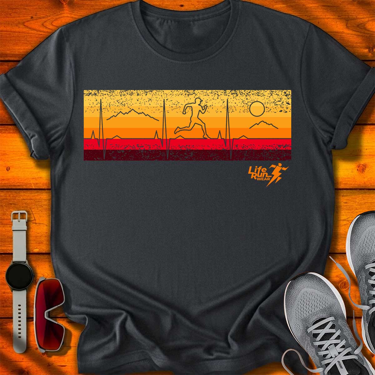 Running Retro Heartbeat T-Shirt DC UF