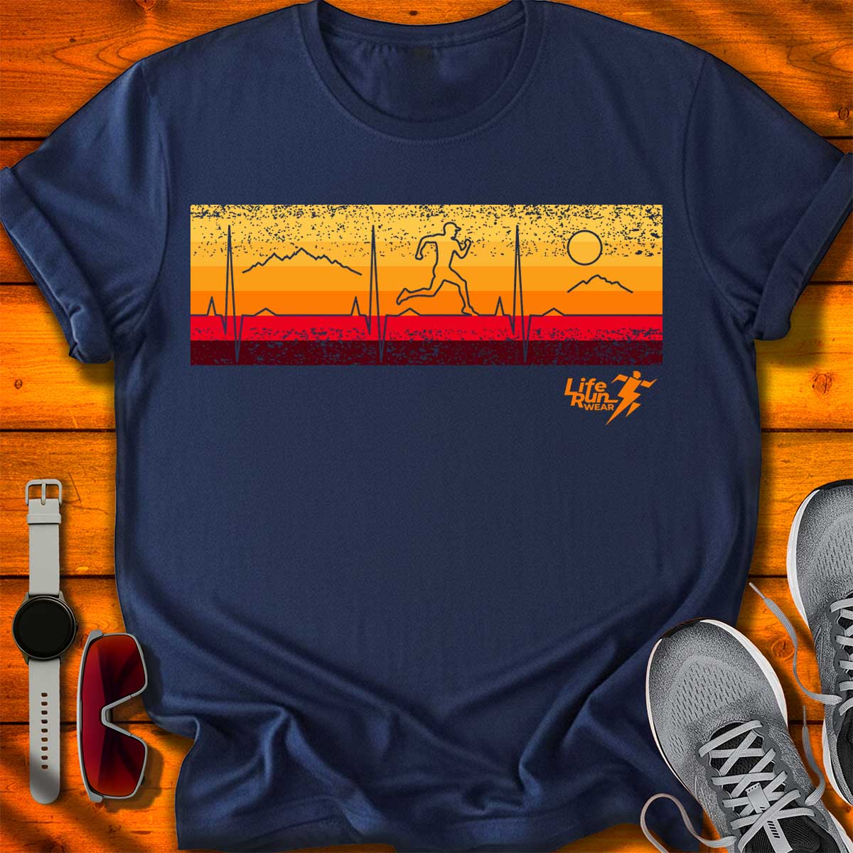 Running Retro Heartbeat T-Shirt DC UF