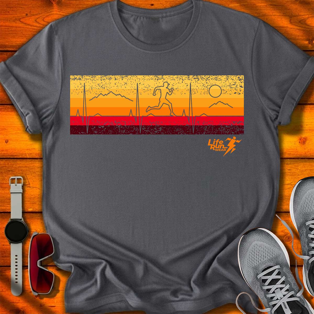 Running Retro Heartbeat T-Shirt DC UF