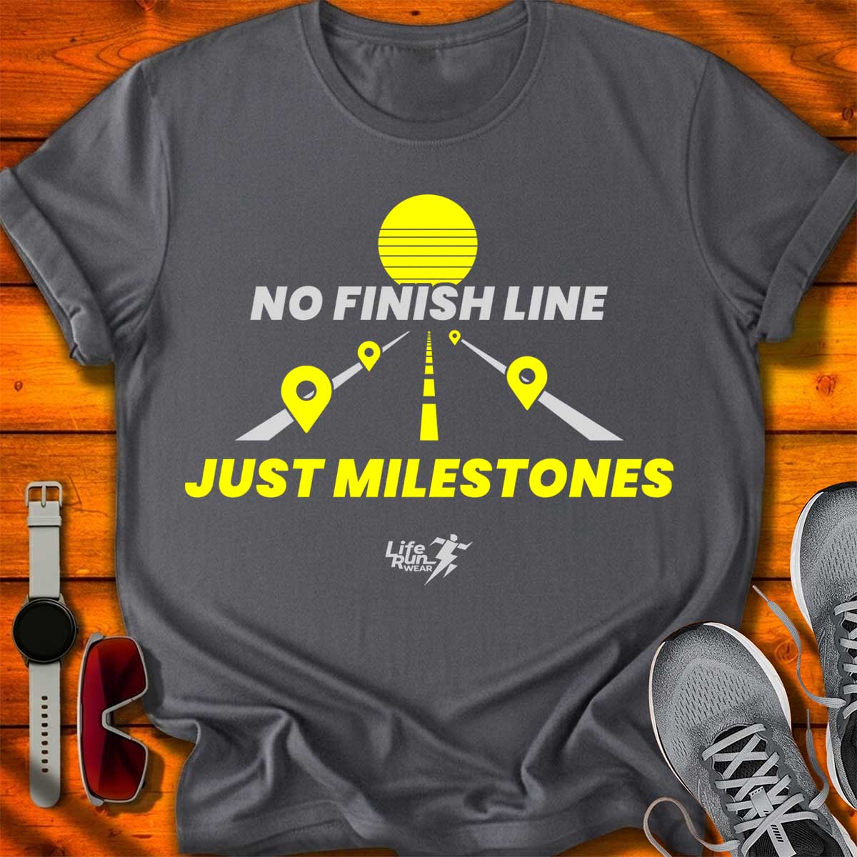 No Finish Line Just Milestones T-Shirt DC UF