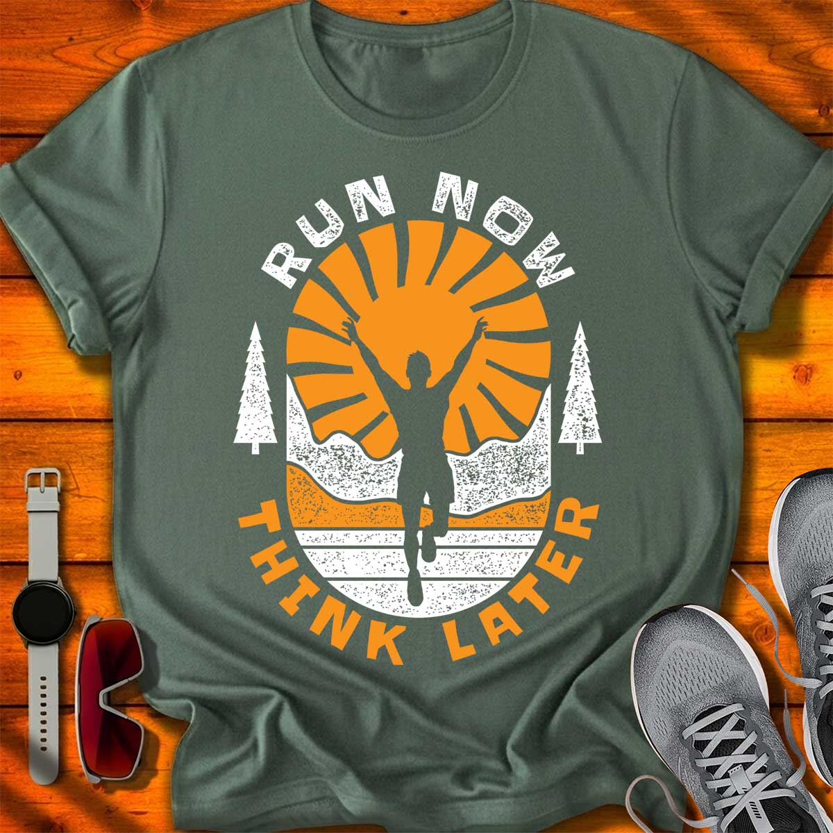 Run Now Think Later T-Shirt DC UF