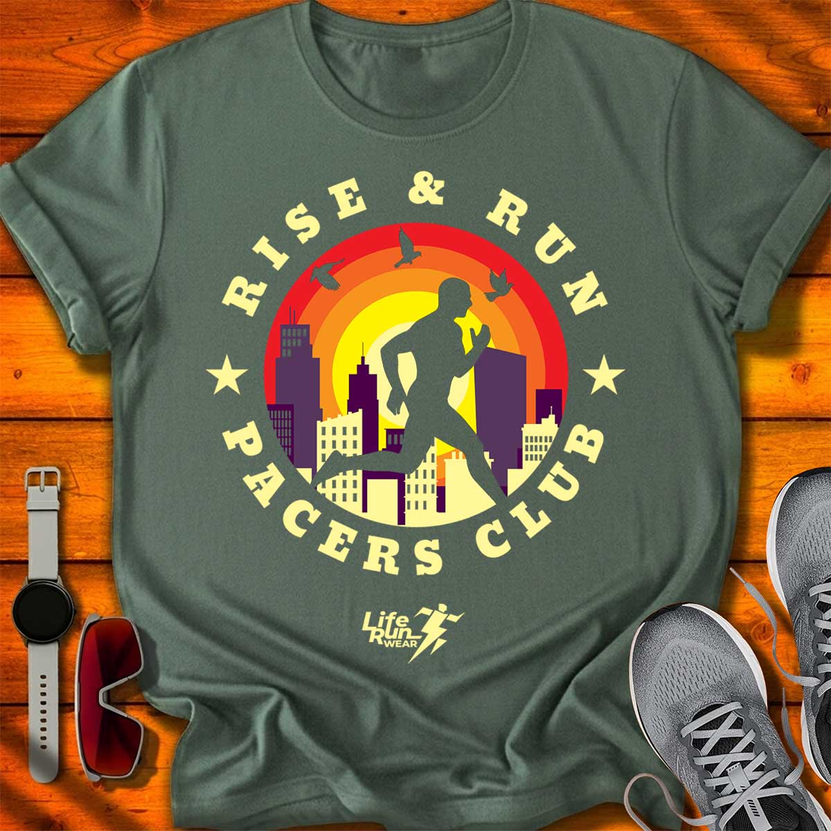 Rise and Run Pacers Club T-Shirt DC UF