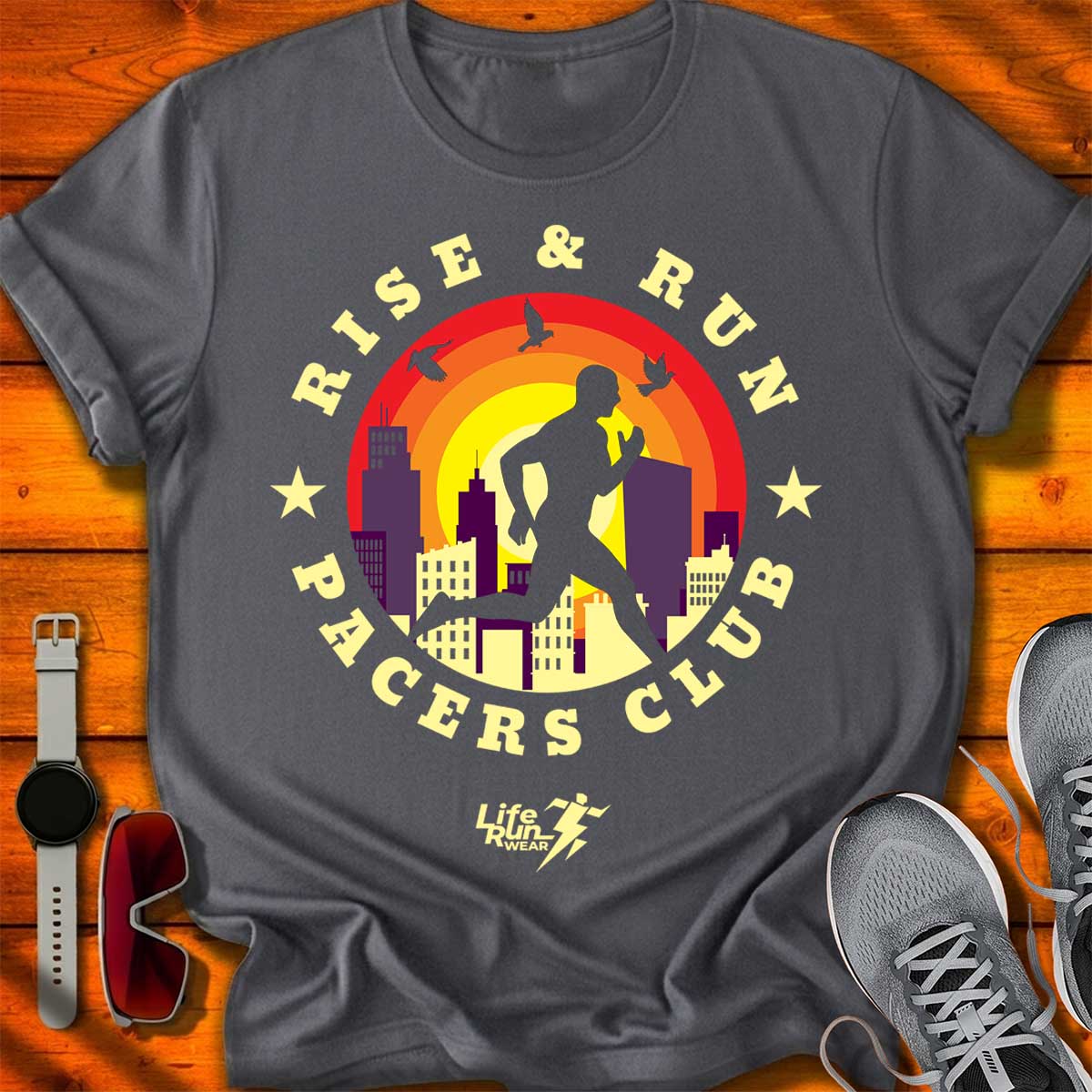 Rise and Run Pacers Club T-Shirt DC UF