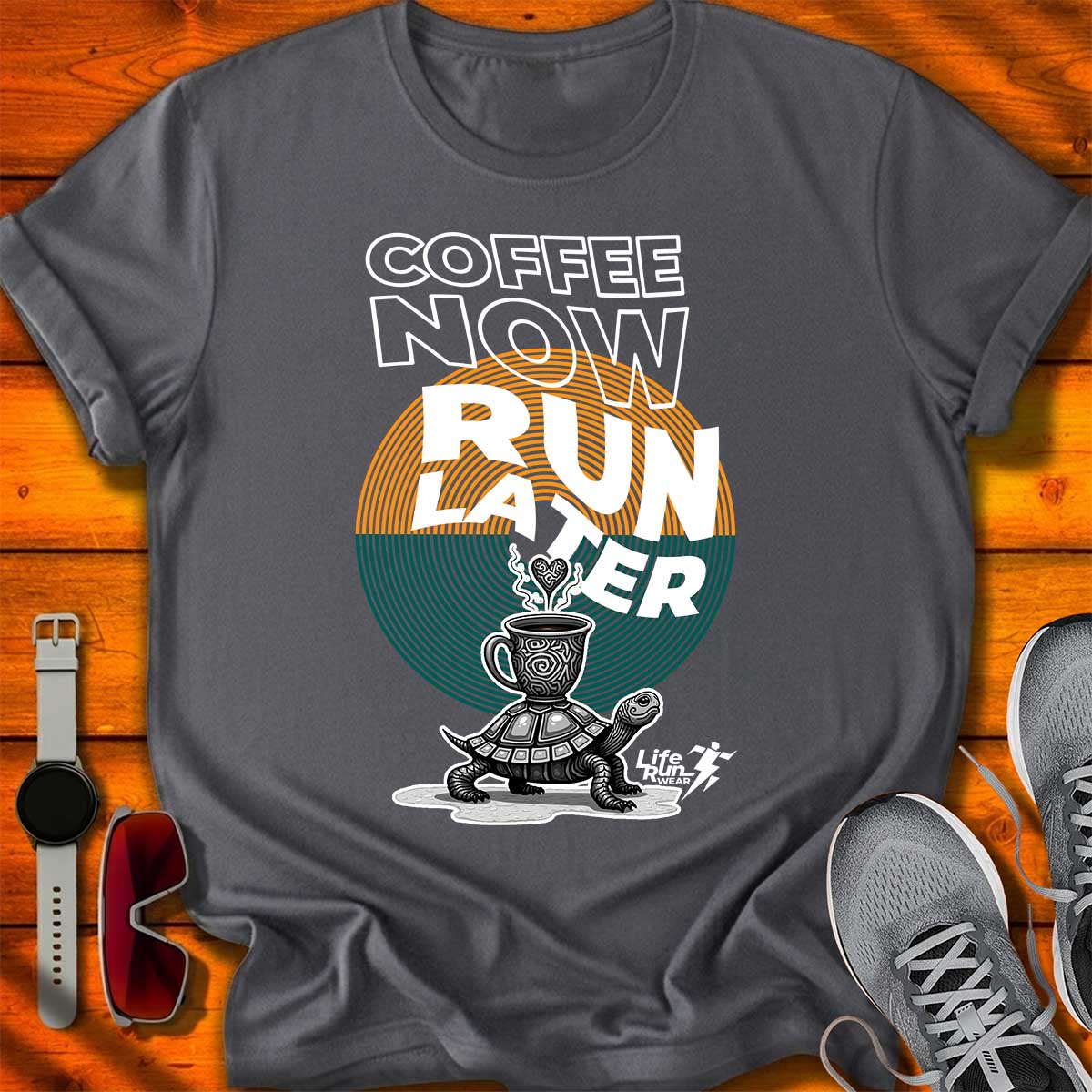 Coffee Now Run Later T-Shirt DC UF
