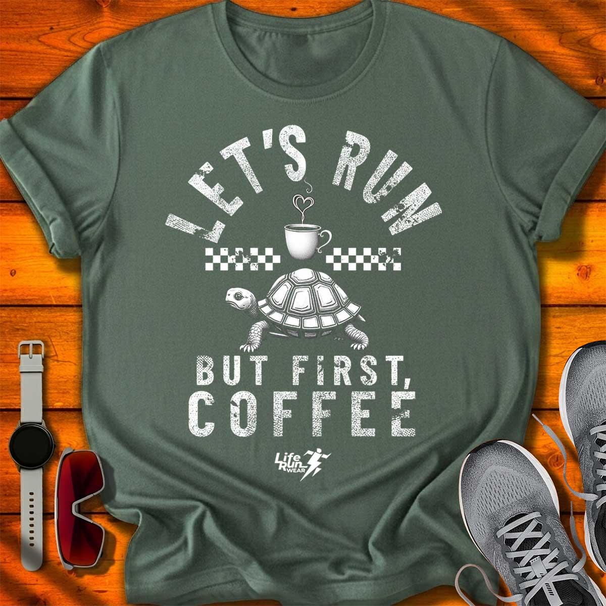 Let's Run but First, Coffee T-Shirt DC UF