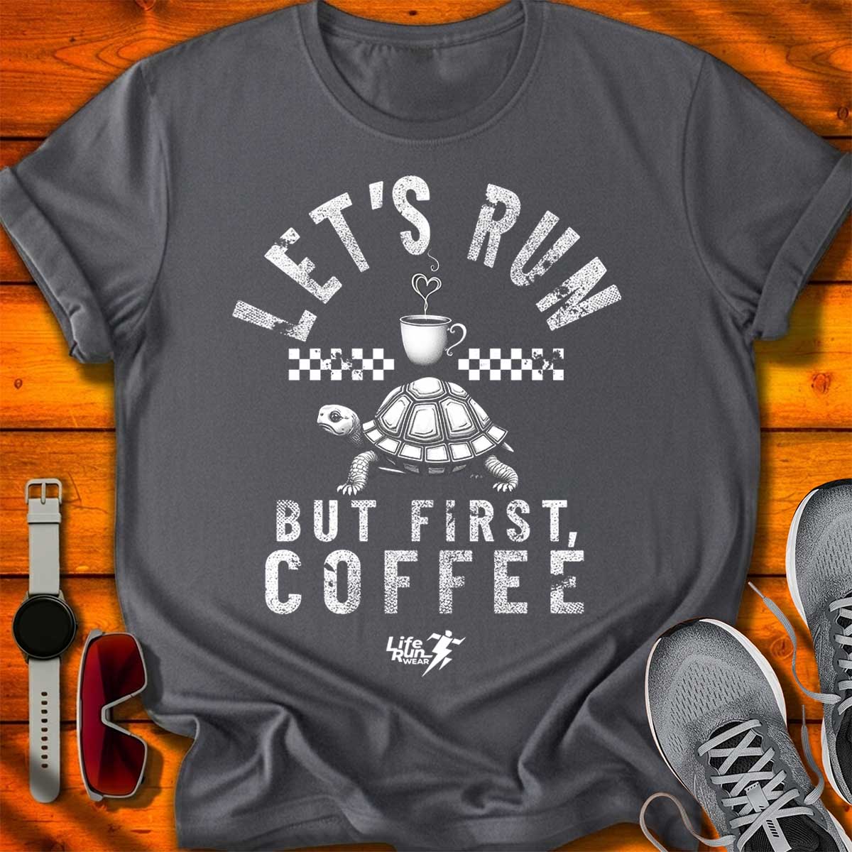 Let's Run but First, Coffee T-Shirt DC UF