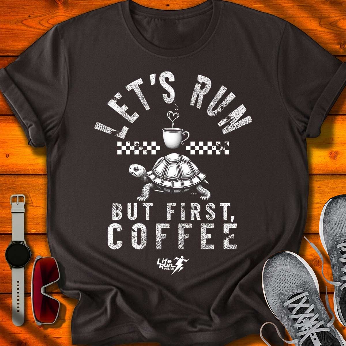 Let's Run but First, Coffee T-Shirt DC UF