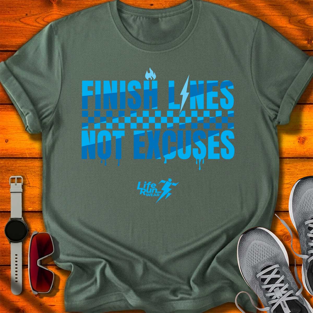Finish Lines Not Excuses T-Shirt DC UF