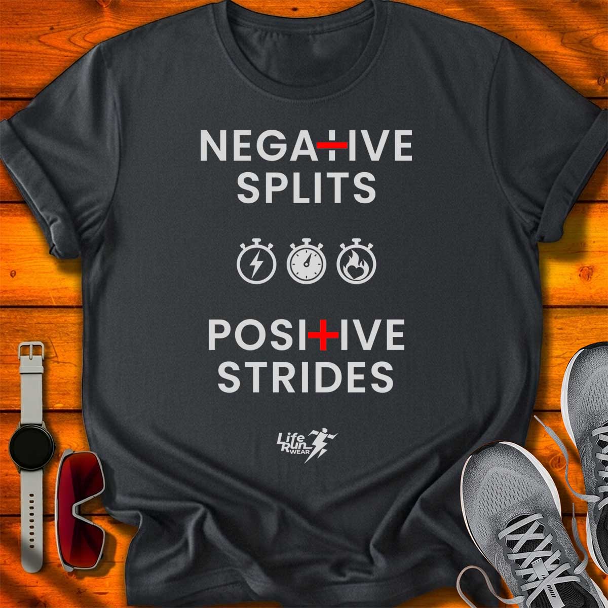 Negative Splits Positive Strides T-Shirt DC UF