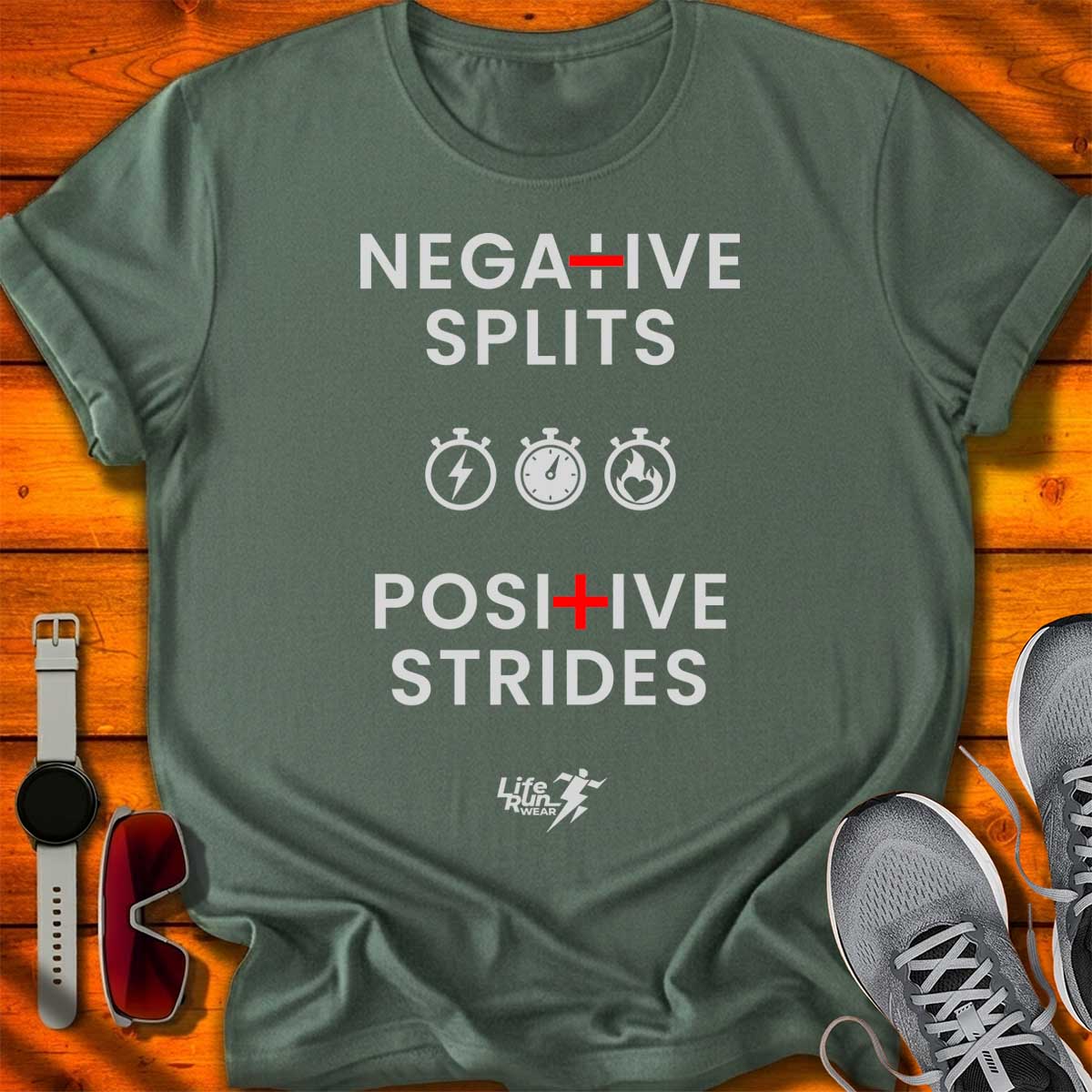 Negative Splits Positive Strides T-Shirt DC UF