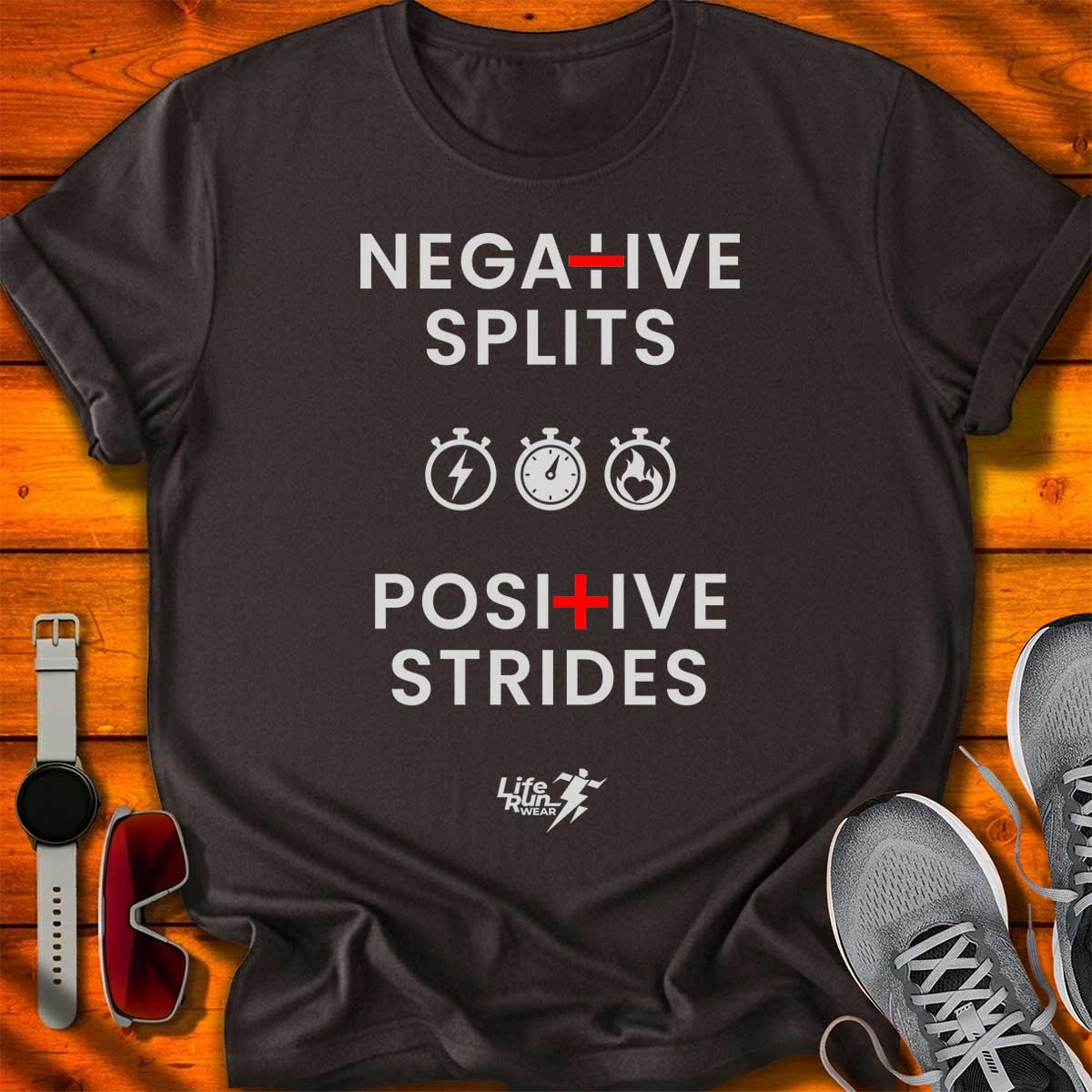 Negative Splits Positive Strides T-Shirt DC UF