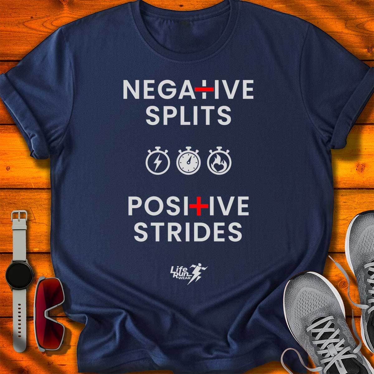 Negative Splits Positive Strides T-Shirt DC UF