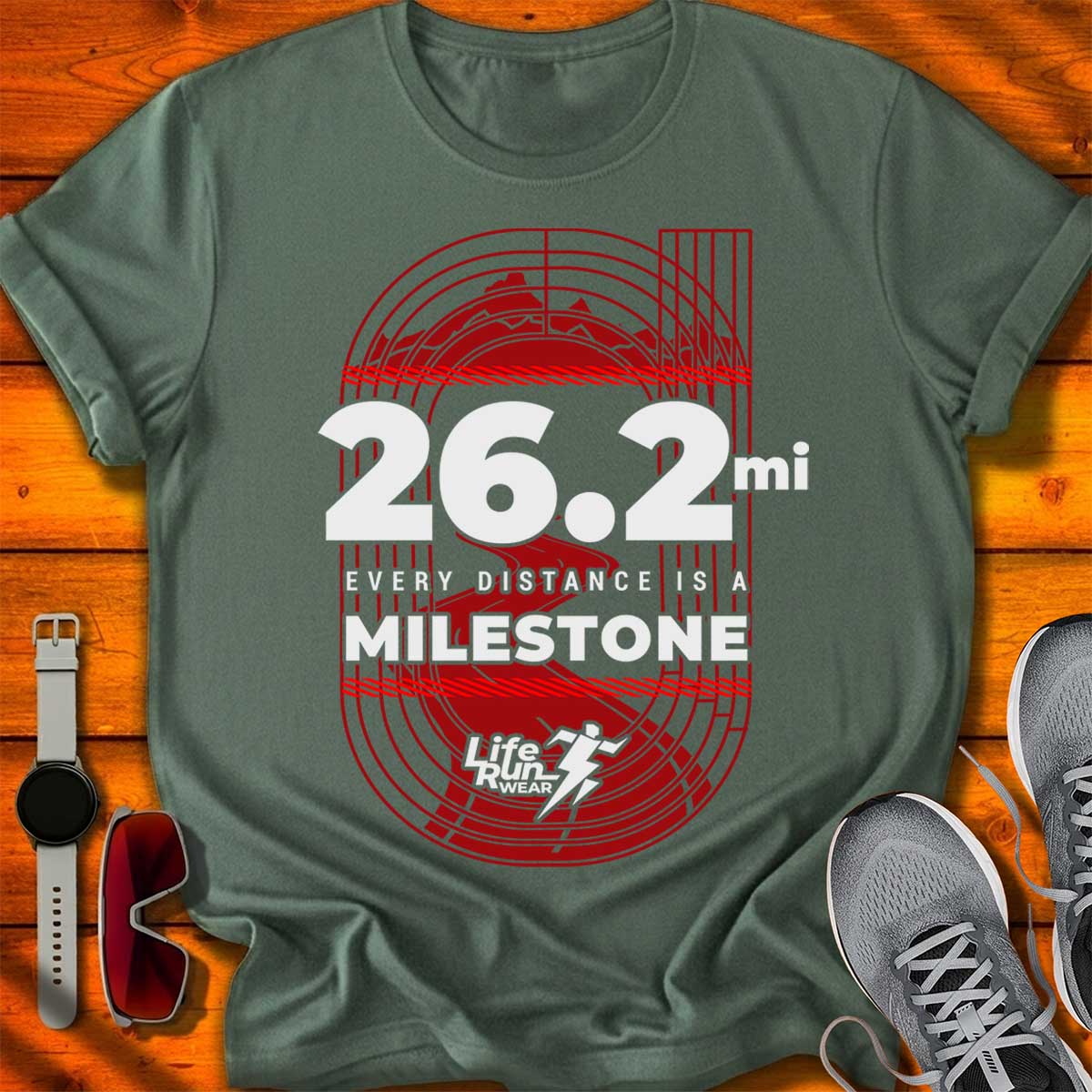 26.2 mi Milestone T-Shirt DC UF