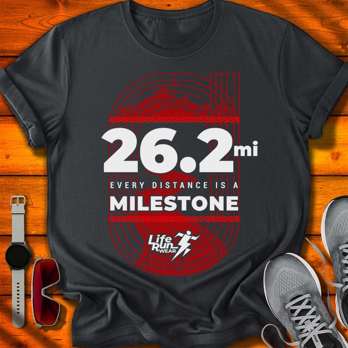 26.2 mi Milestone T-Shirt DC UF