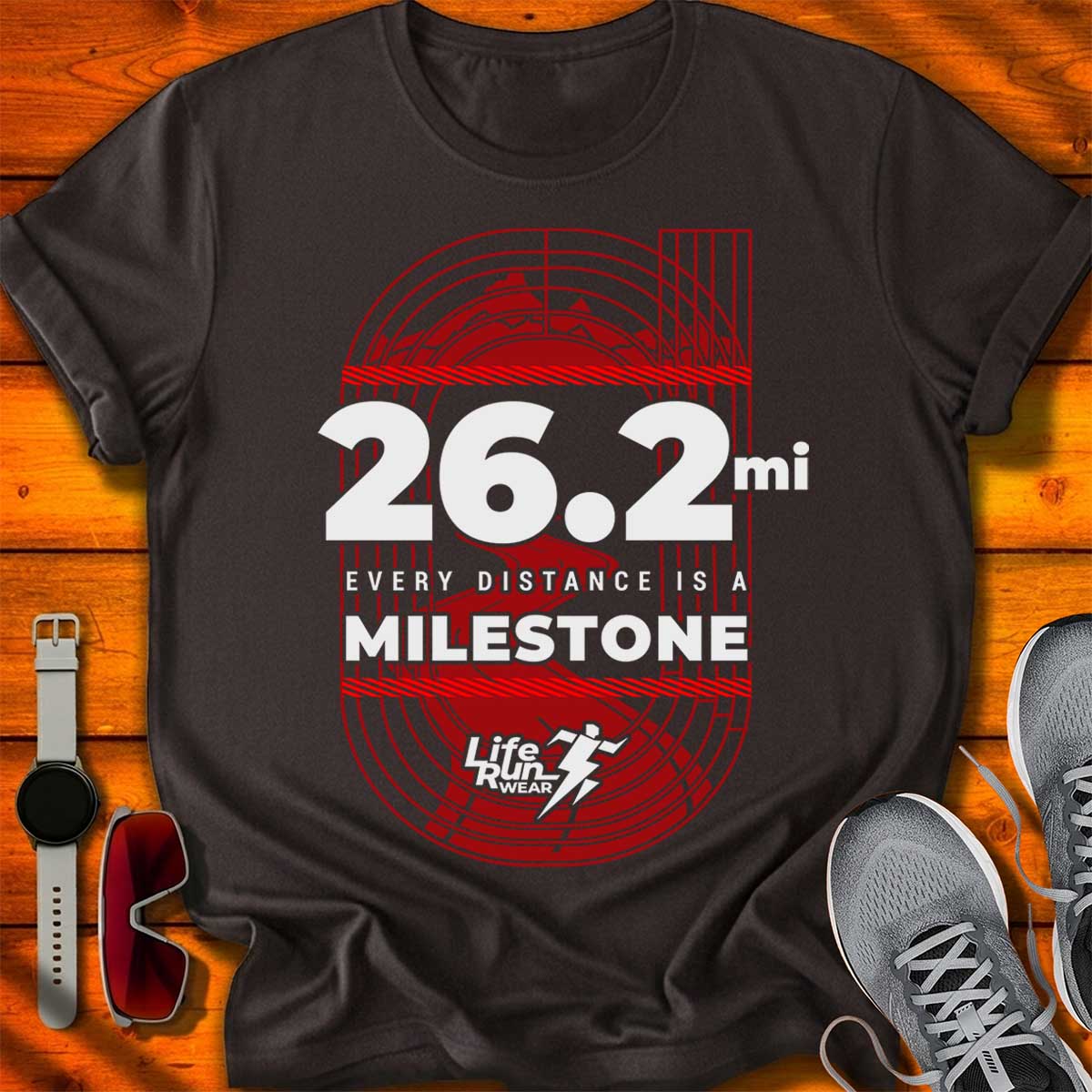 26.2 mi Milestone T-Shirt DC UF