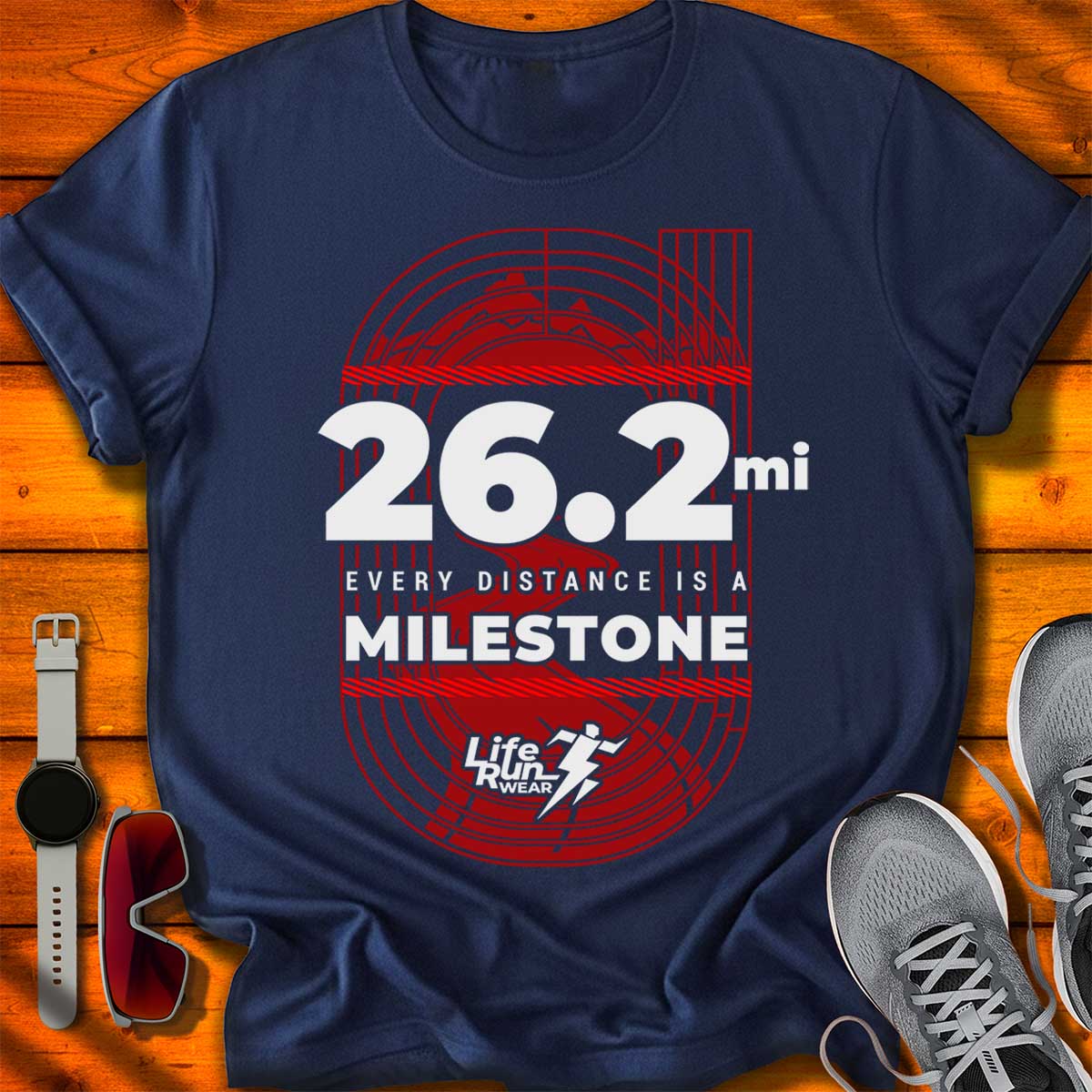 26.2 mi Milestone T-Shirt DC UF