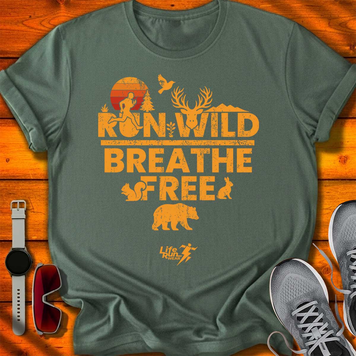 Run Wild Breathe Free T-Shirt DC UF