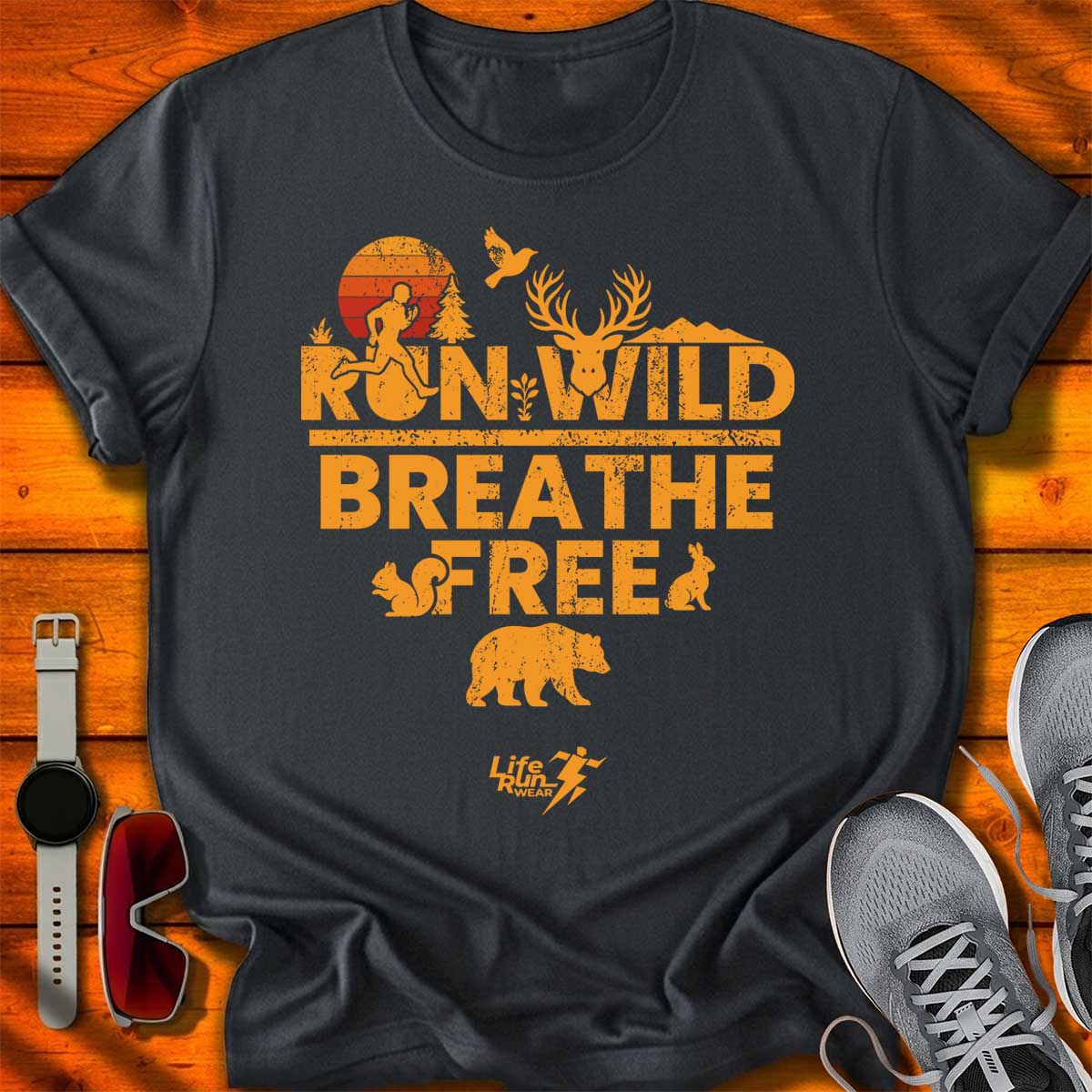 Run Wild Breathe Free T-Shirt DC UF