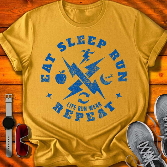 Eat Sleep Run Repeat T-Shirt LC UF