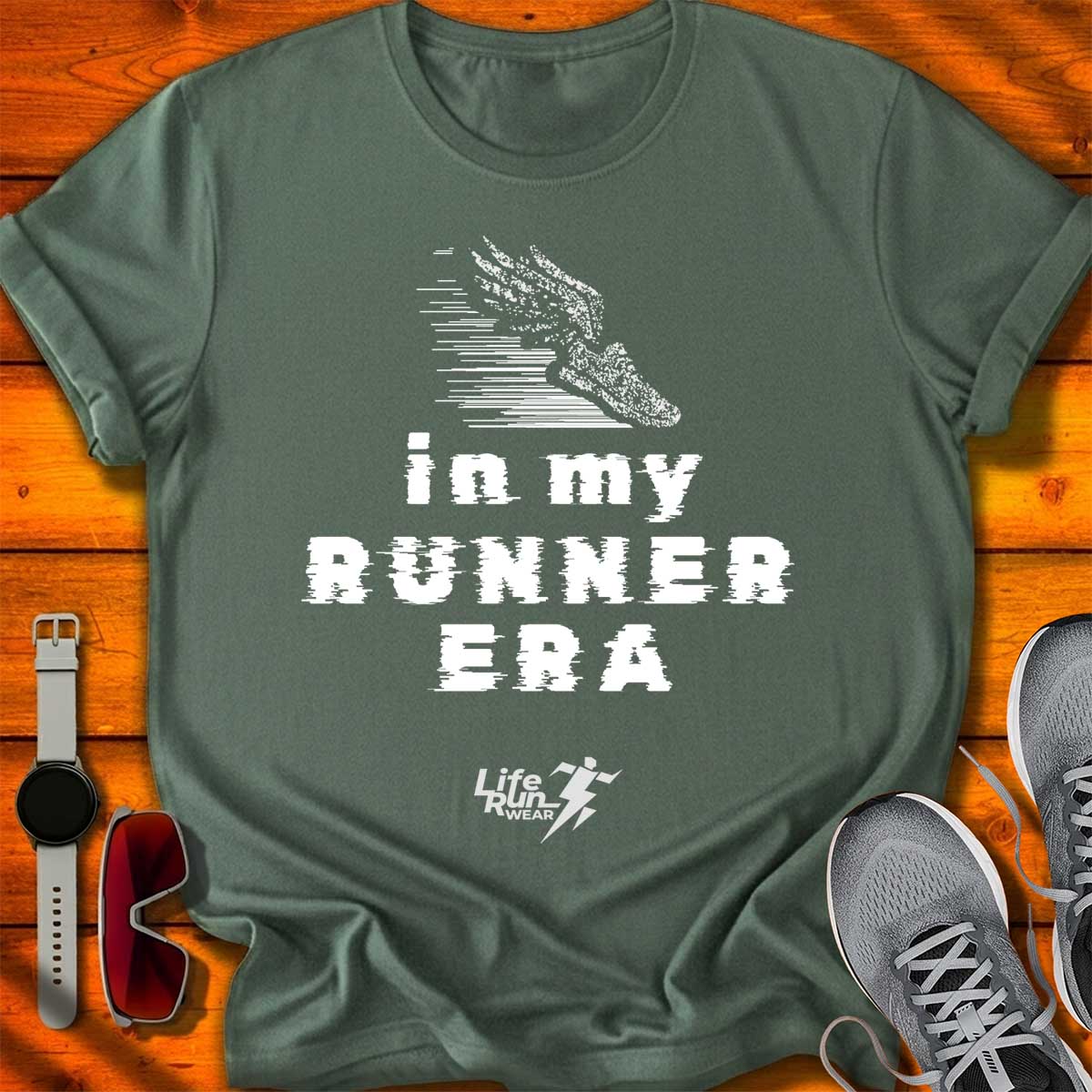 In my Runner Era Glitch T-Shirt DC UF