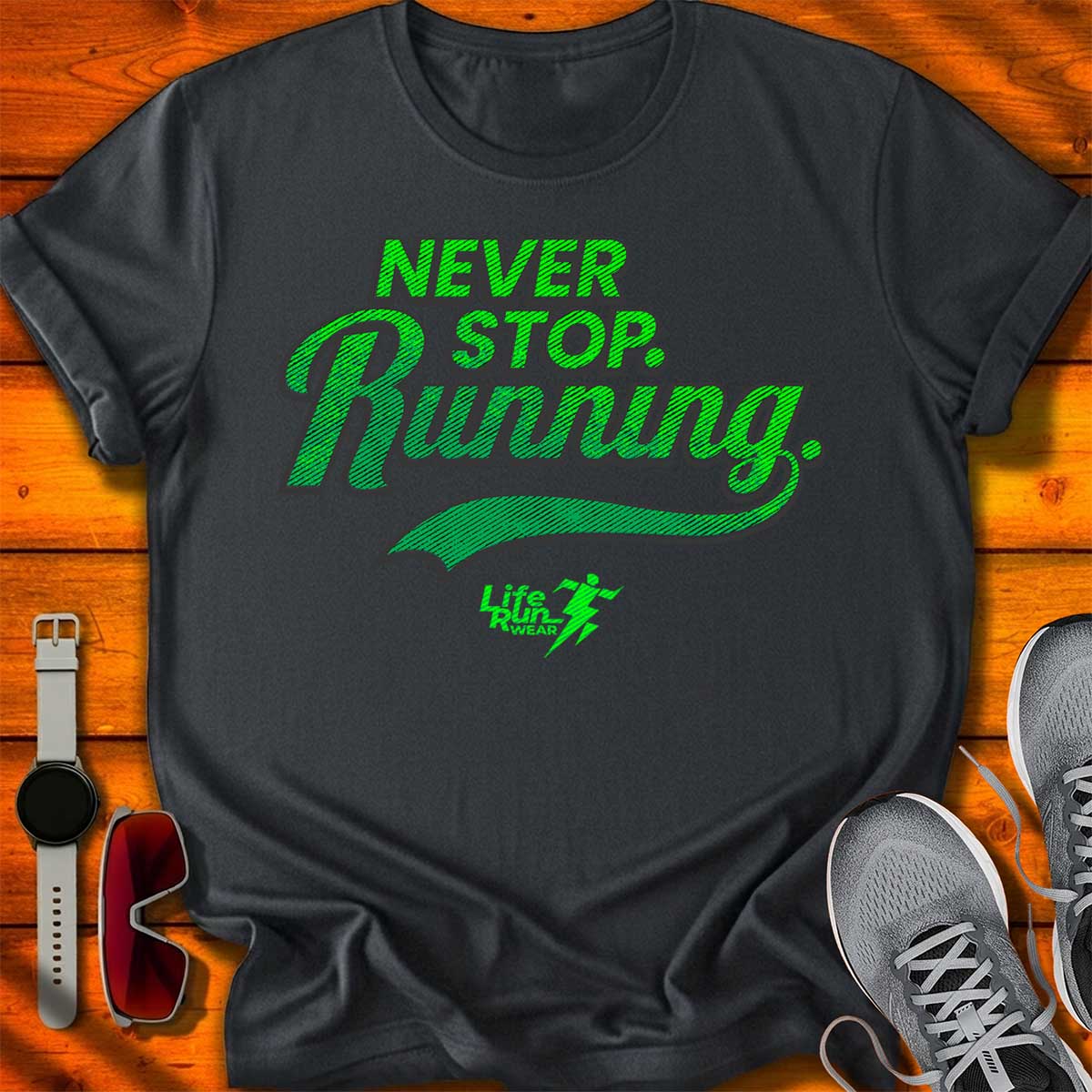 Never Stop Running T-Shirt DC UF
