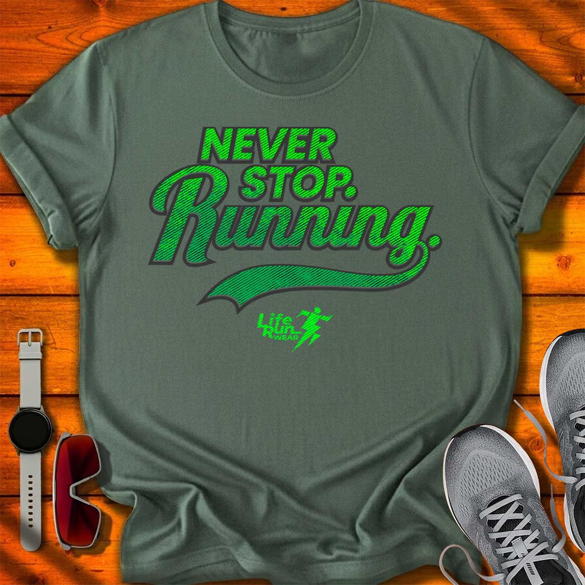 Never Stop Running T-Shirt DC UF