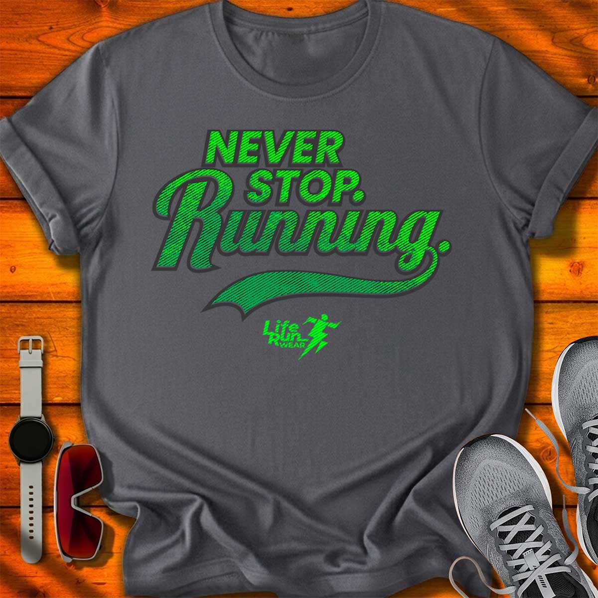 Never Stop Running T-Shirt DC UF