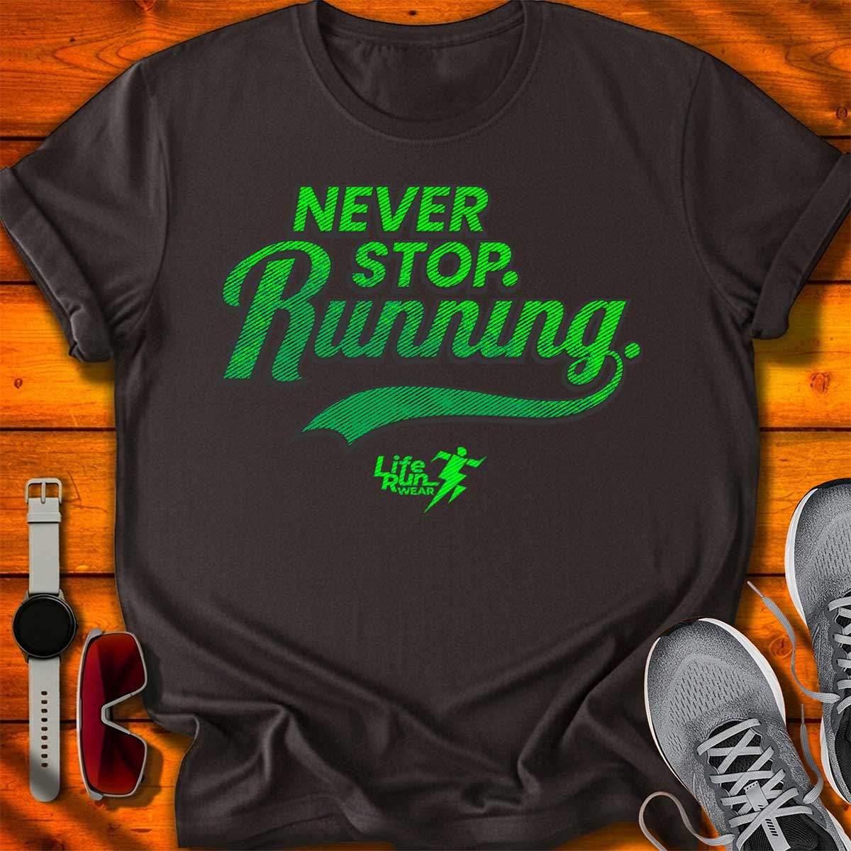 Never Stop Running T-Shirt DC UF