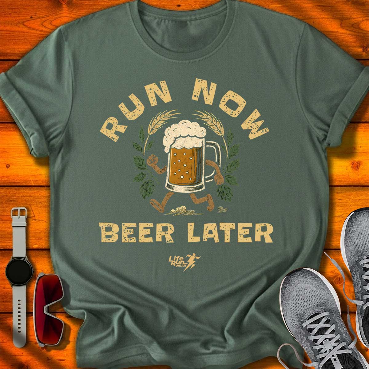 Run Now Beer Later T-Shirt DC UF