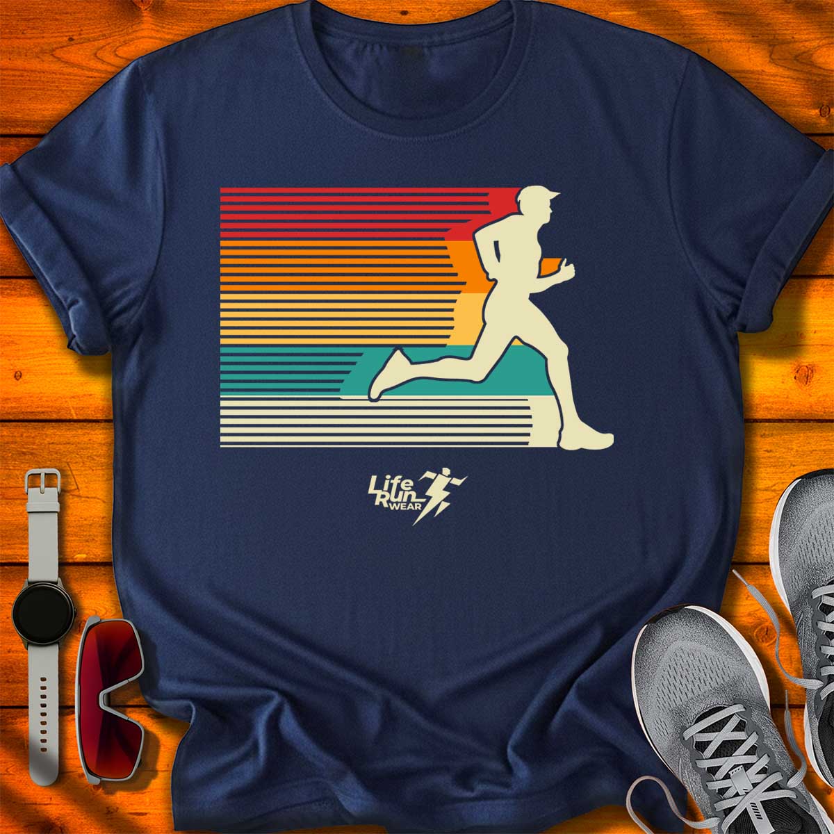 Retro Sunset Speedy Run T-Shirt DC UF