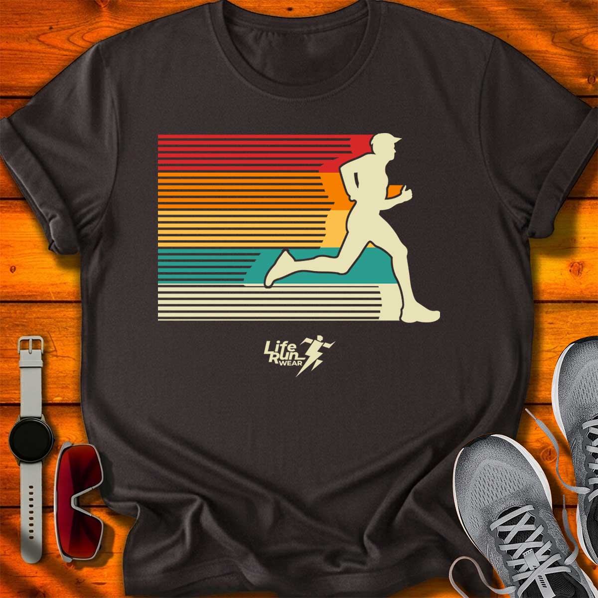 Retro Sunset Speedy Run T-Shirt DC UF