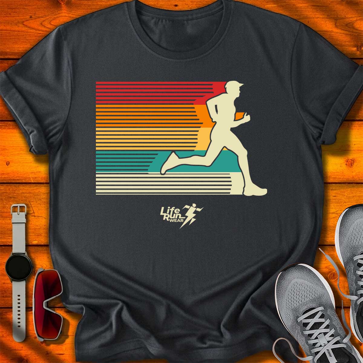 Retro Sunset Speedy Run T-Shirt DC UF