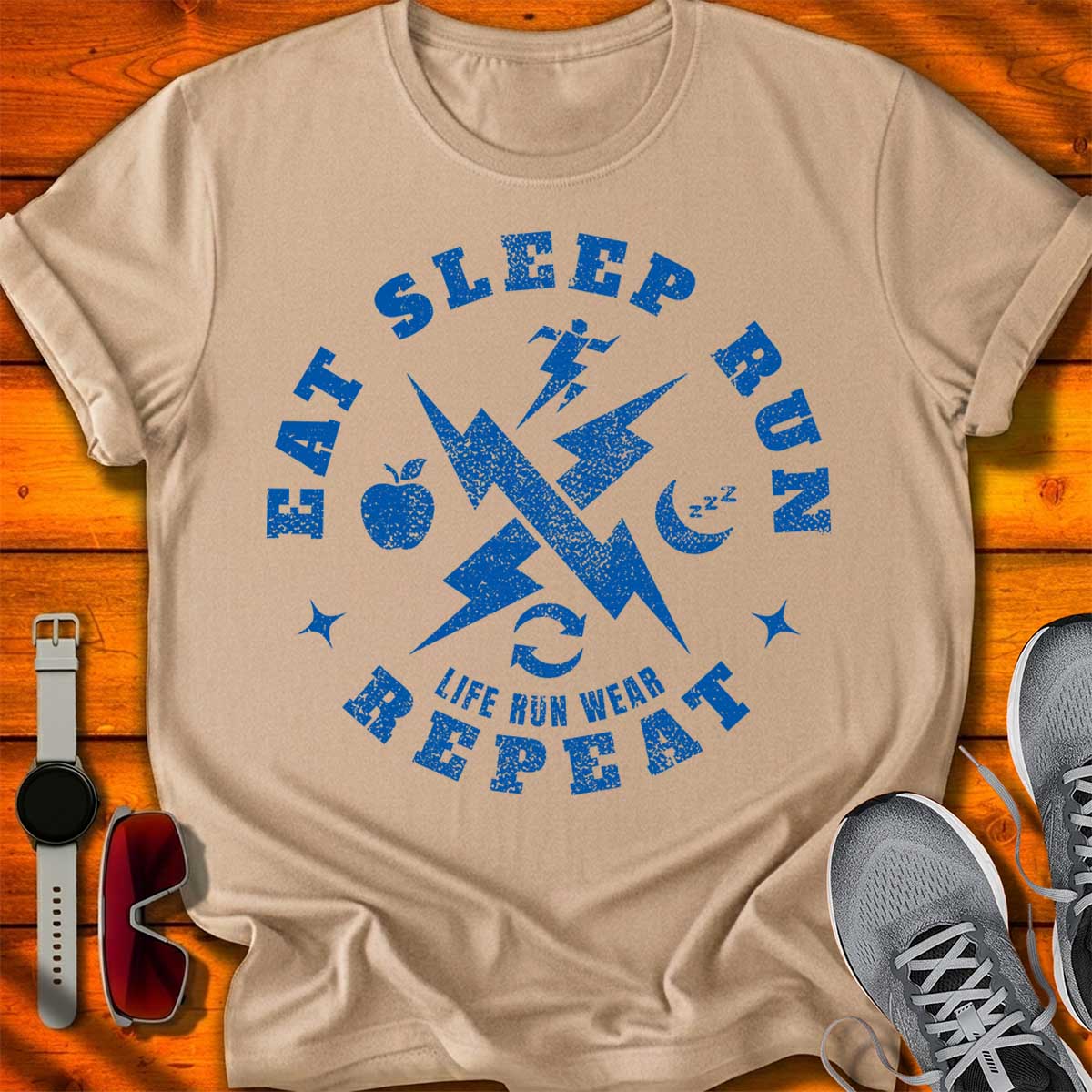 Eat Sleep Run Repeat T-Shirt LC UF