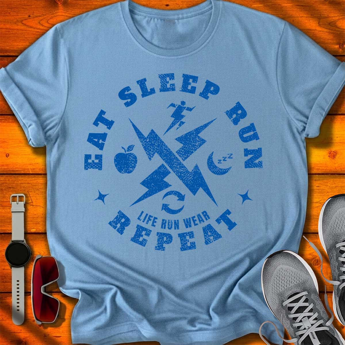 Eat Sleep Run Repeat T-Shirt LC UF