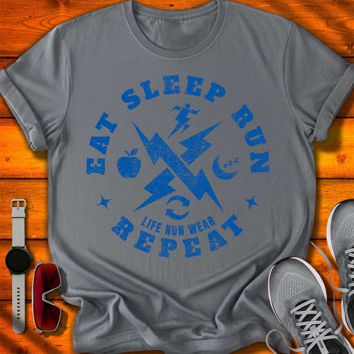 Eat Sleep Run Repeat T-Shirt LC UF