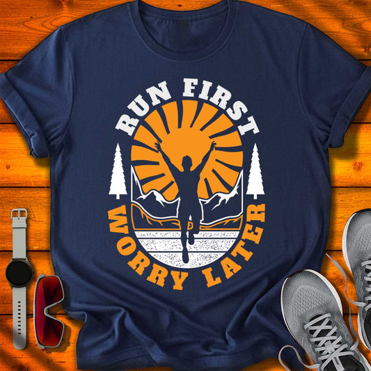 Run First Worry Later -Heritage Badge T-Shirt DC UF