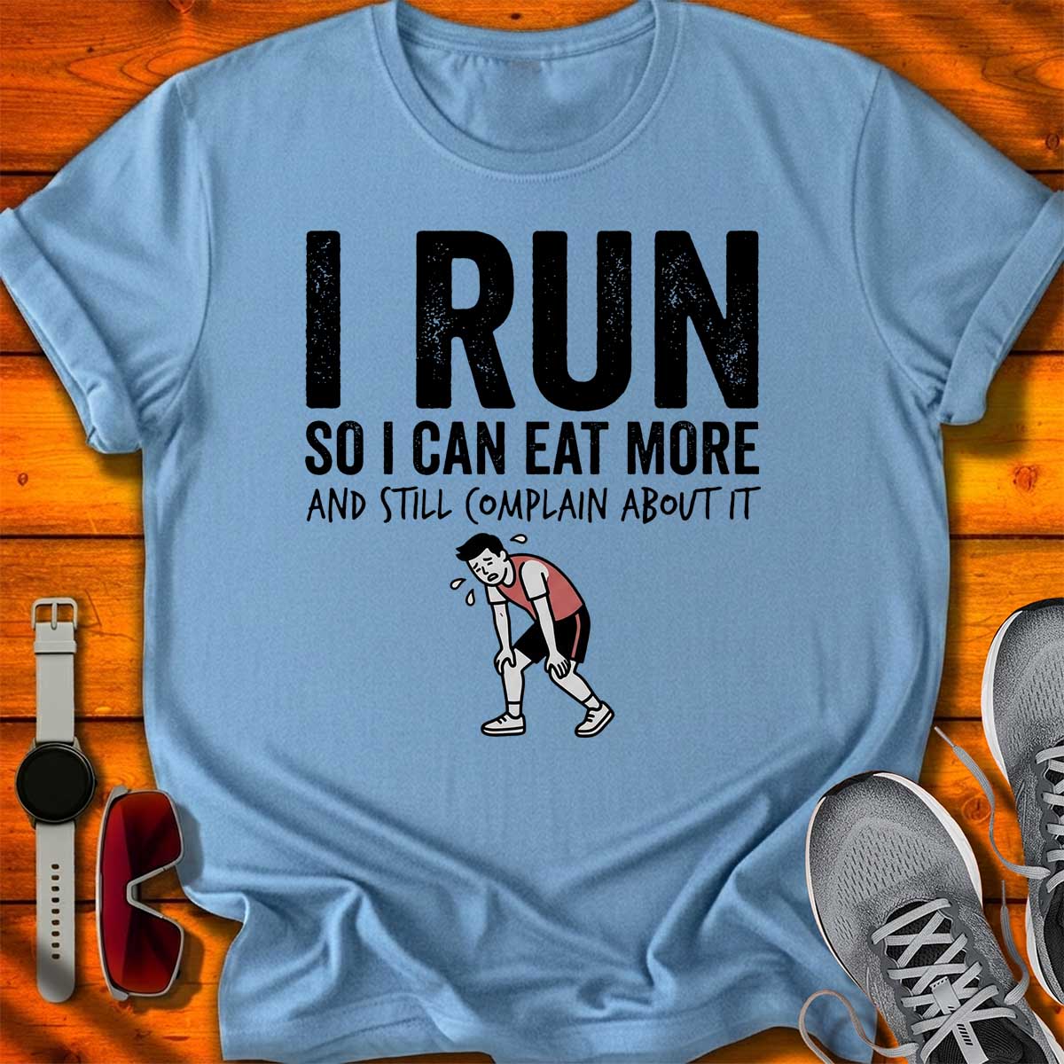 I Run so I can Eat More - M T-Shirt LC UF