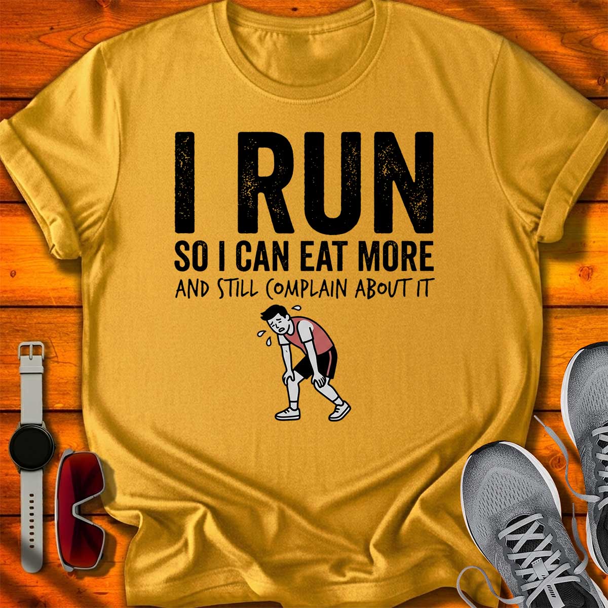 I Run so I can Eat More - M T-Shirt LC UF